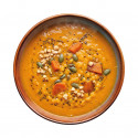 Zuppa con zucca, carote e arachidi