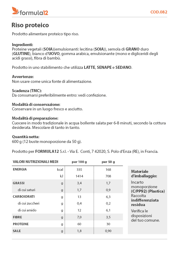 082 Riso proteico