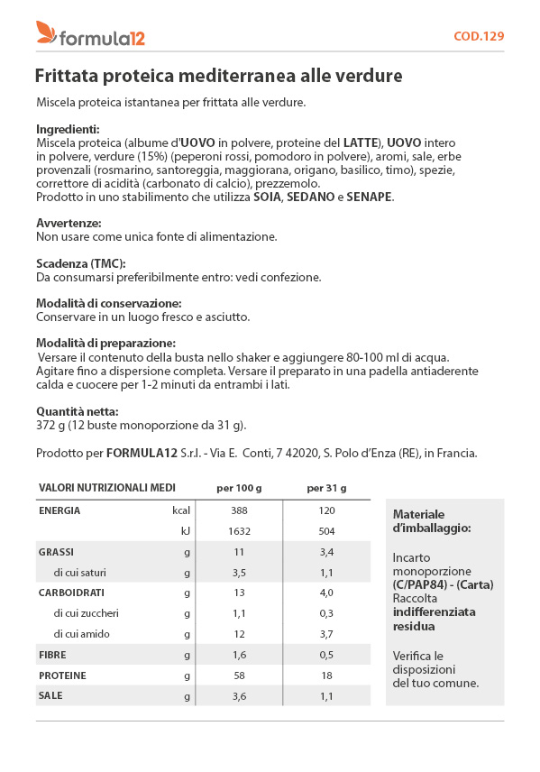 129_Frittata proteica mediterranea alle verdure