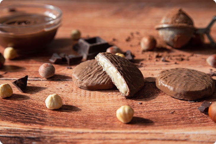 Medaglione nocciola white