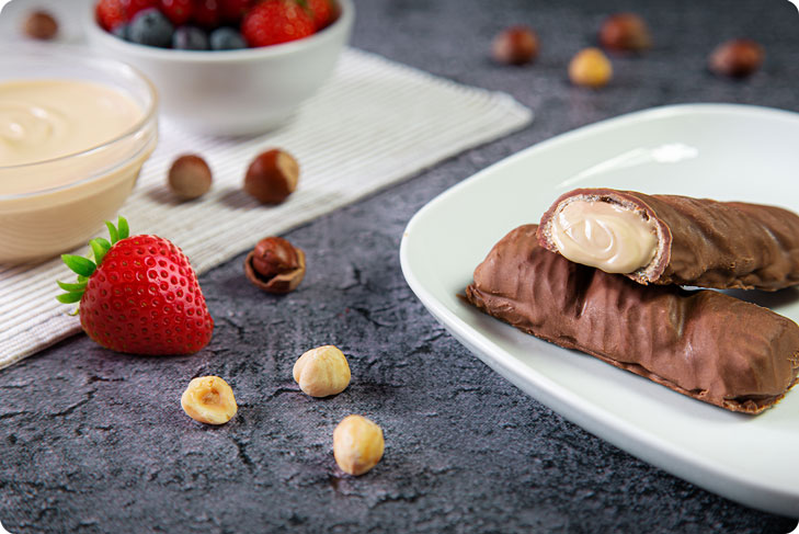 Duo proteico con crema di nocciola white