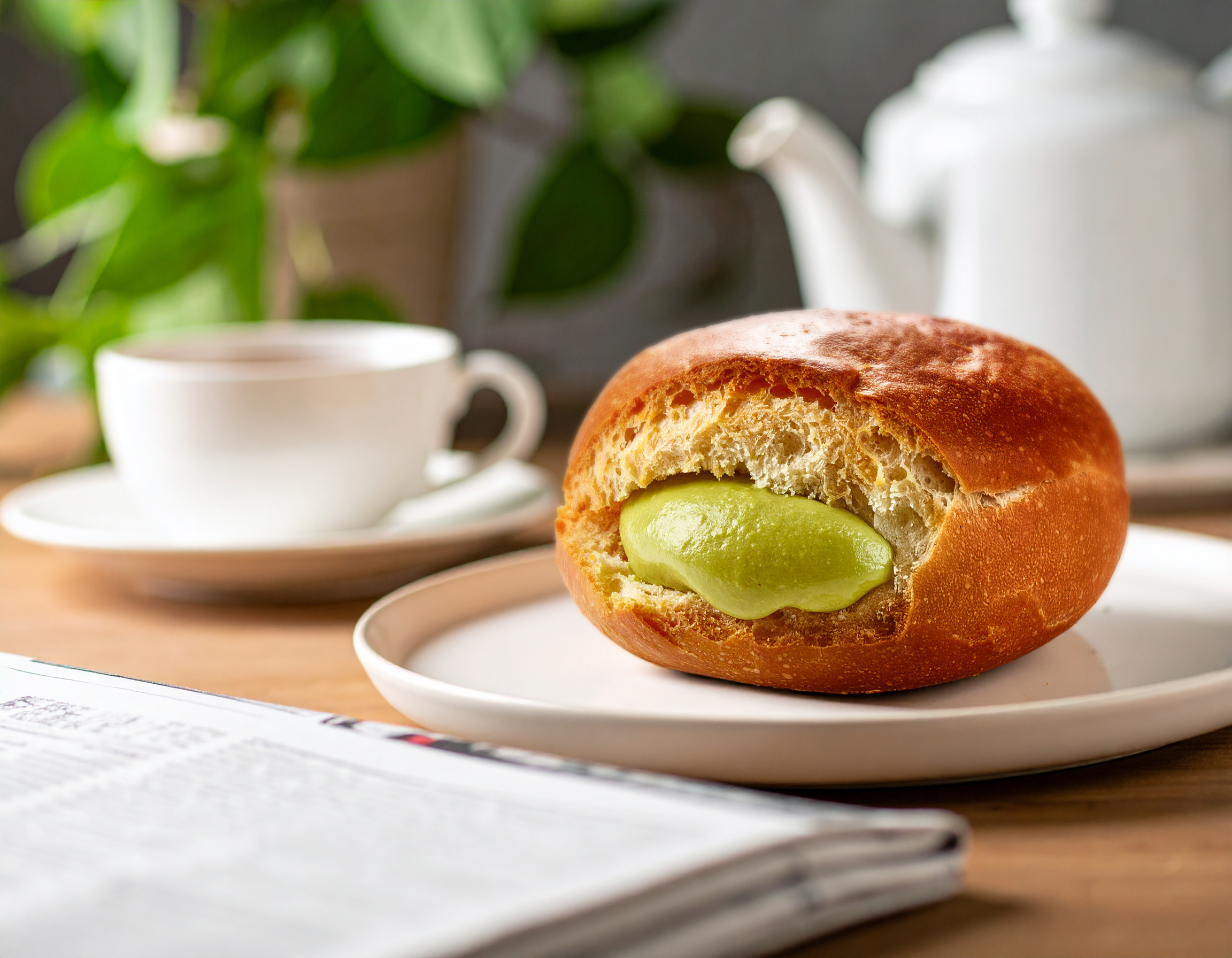 Bombolone proteico con crema di pistacchio