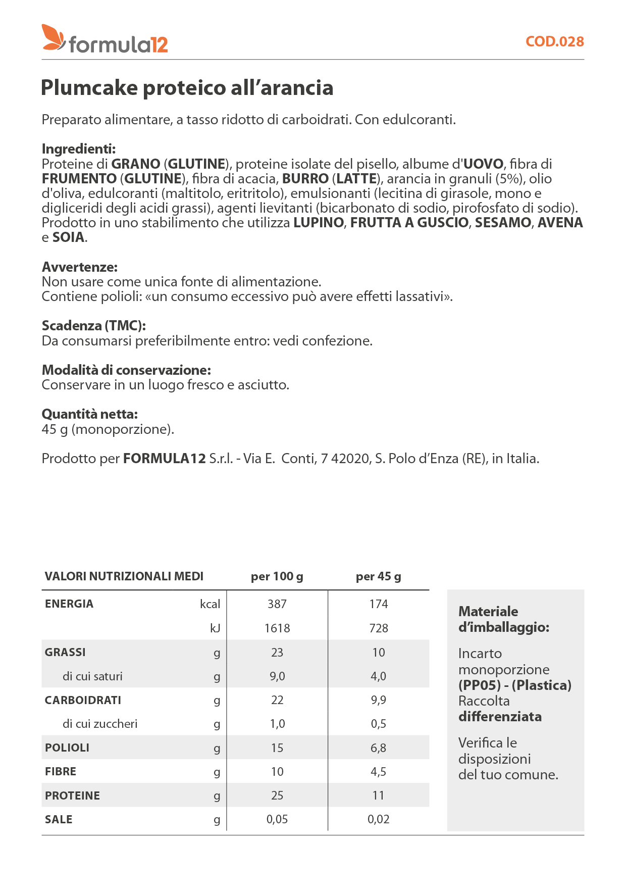 28_Plumcake proteico all'arancia 