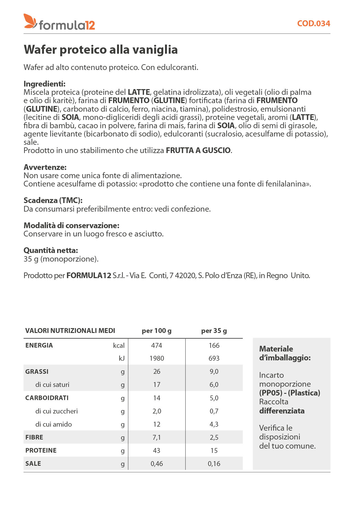 034_Wafer proteico alla vaniglia