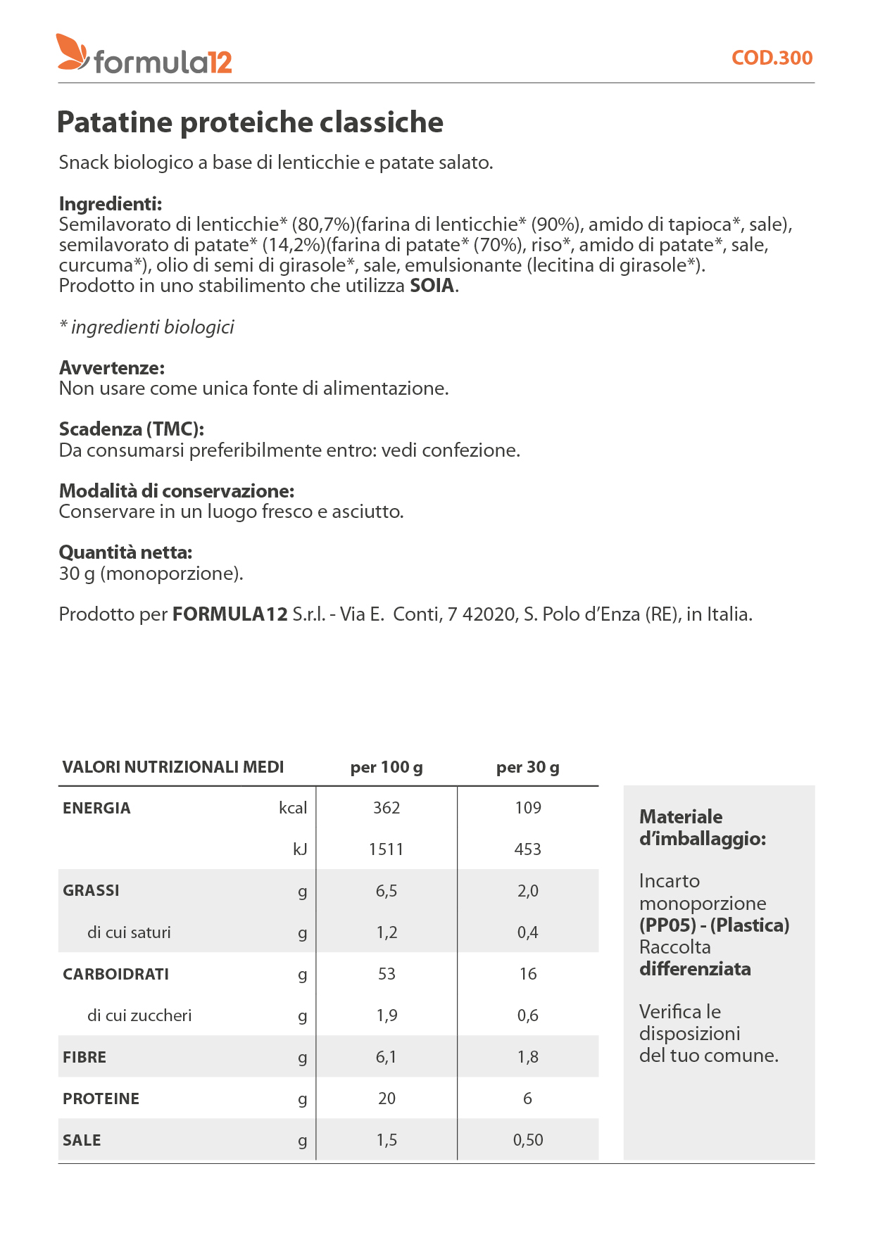 300_Patatine  proteiche