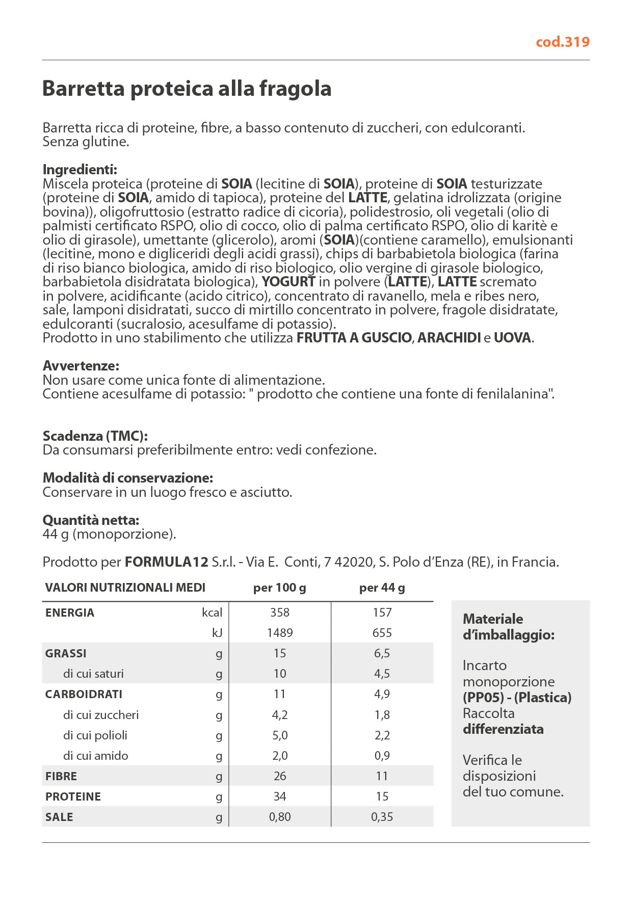 319_Barretta proteica alla fragola