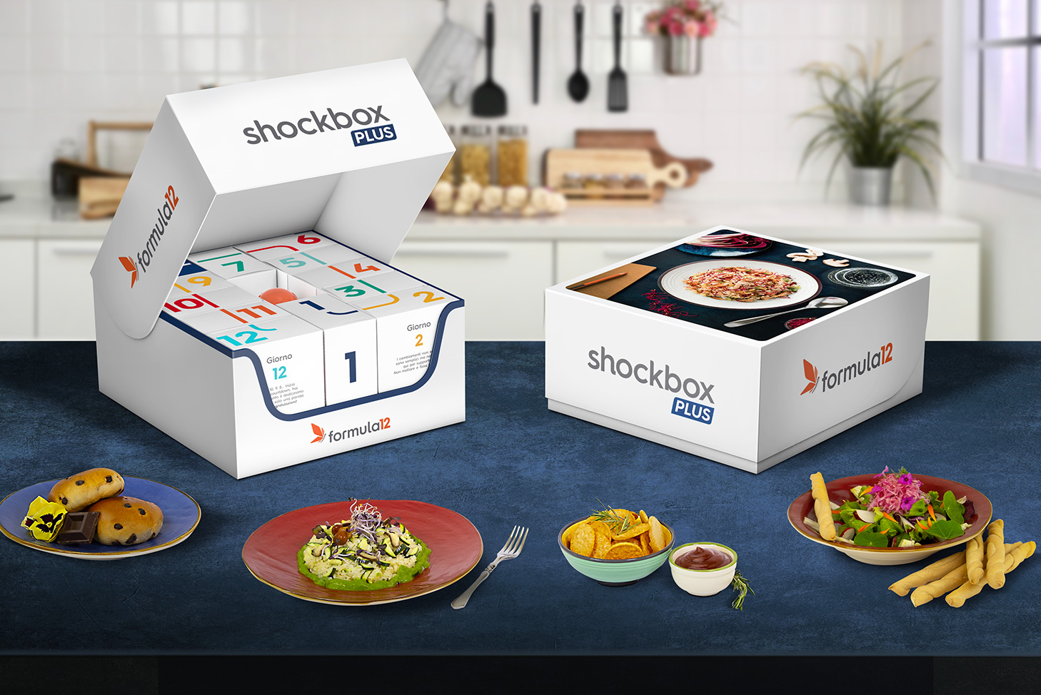 Composizione Shockbox Plus e piatti