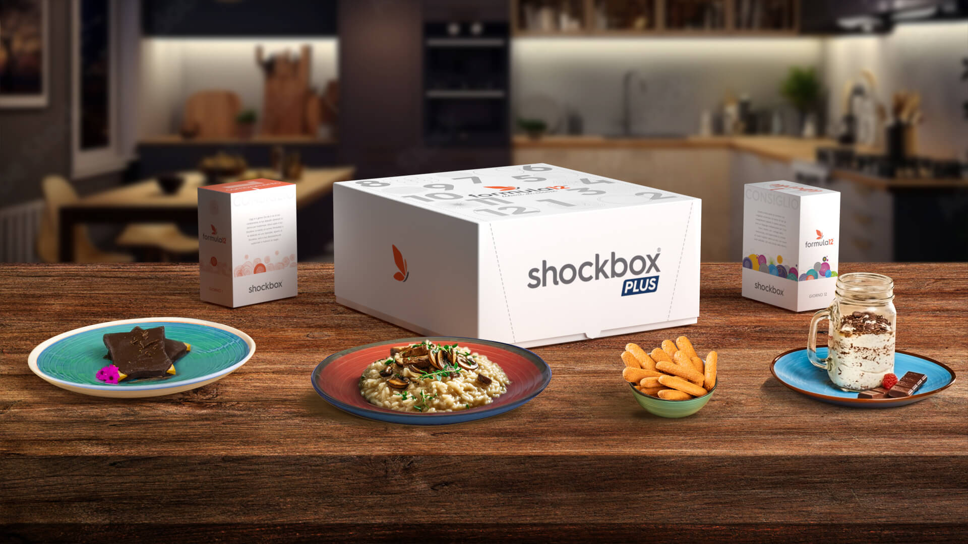 Composizione Shockbox Plus e piatti